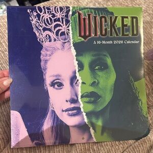 Wicked 16-Month 2026 Wall Calendar - Purple & Green